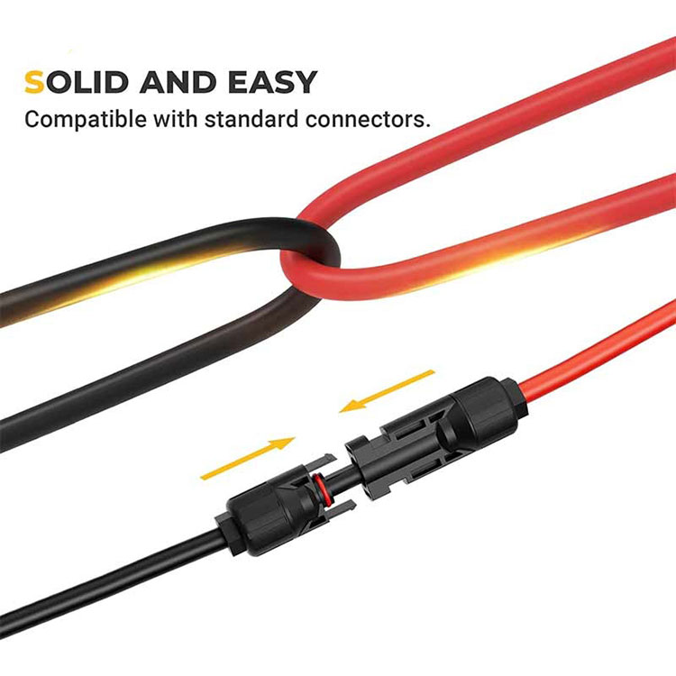 Ці стане сонечны падаўжальны кабель 20 футаў 10AWG цвёрдым і трэскам пры нізкіх тэмпературах?