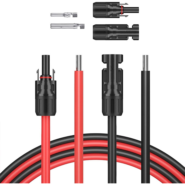 5 футаў 10 AWG (6 мм2) провад сонечнай панэлі